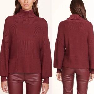 Staud Benny Balloon Sleeve Sweater